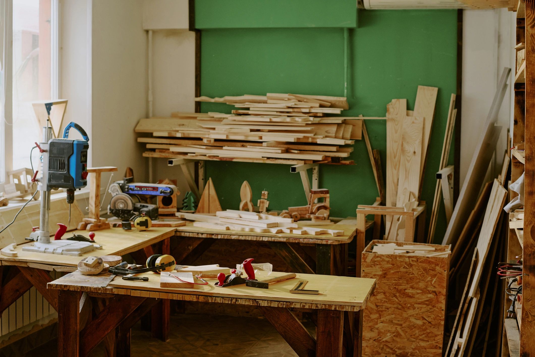 Refined workshop interior evoking craftsmanship and instrument care